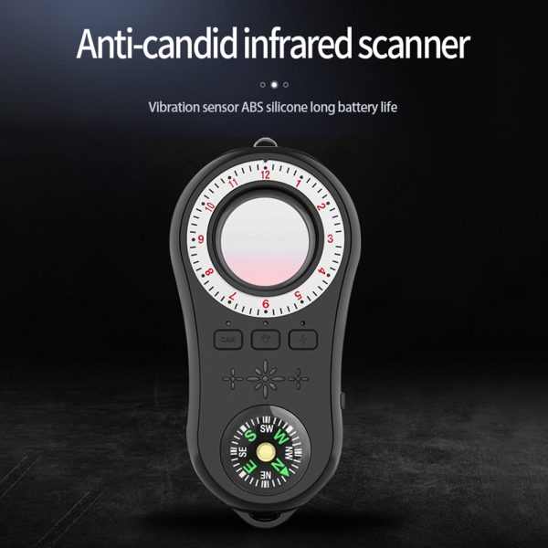 VODOOL Rechargeable Wireless Camera Signal Scanner Multi-Function Anti-Spy Invisible Lens Infrared Detector Finder Tracer
