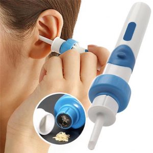 Kids Electric Cordless Safe Soft Silicone Vibration Painless Vacuum Ear Wax Pick Cleaner Remover Set Tool